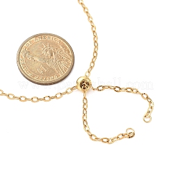 Изготовление регулируемых ожерелий с текстурированными цепочками из нержавеющей стали 304 AJEW-JB01397