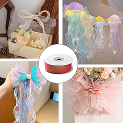 Плоская лента из органзы радужного цвета OCOR-WH20013-017B