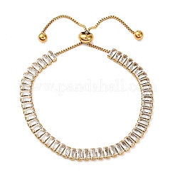 Теннисные браслеты из нержавеющей стали 304 с прозрачными кубическими циркониями BJEW-G754-03G-01