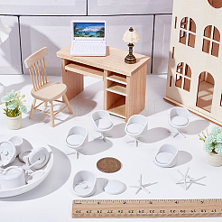 АБС-пластиковый стул микроландшафт кукольный домик аксессуары DJEW-WH0039-127