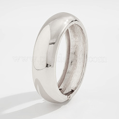 女性用合金バングル  プラチナ  5/8~1-5/8インチ（1.7~4cm）  内径：2-3/8~2-1/2インチ（6~6.5cm）&nbsp;FS-WGCBF0C-12