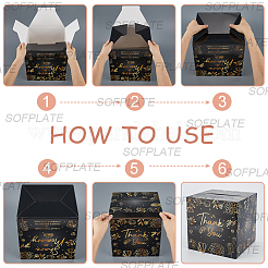 1 Set Papier-Abschlusskartenboxen für die Abschlussfeier&nbsp;CBOX-SP0001-04