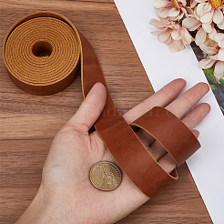 Плоский шнур из воловьей кожи длиной 2 м. AJEW-WH0479-73E-02