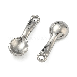 304ステンレスペンダント  フォークチャーム  ステンレス鋼色  18x6x3mm  穴：1.4mm&nbsp;STAS-P446-01A-P