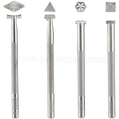 4 шт. 4 стиля инструмент для тиснения и резьбы по коже своими руками FIND-BBC0004-28