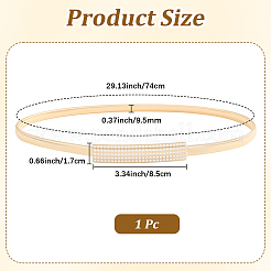 Железные и смоляные стразы поясные цепи для женщин дамы платье AJEW-WH20072-04G