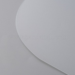 Pp プラスチック ブーツのサポート  ブートツリー  小売店の靴のディスプレイスタンドフォームインサート  ホワイトスモーク  321x258x0.5mm  穴：20mm&nbsp;AJEW-WH0258-715A-01