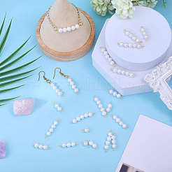 30 шт. 5 стиля круглые подвески-соединители в виде жемчужин&nbsp;PALLOY-CA00023