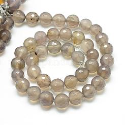 Grigio fili agata perline naturali&nbsp;G-R346-4mm-27