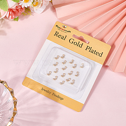 80 шт. латунные наконечники для бусин KK-BBC0019-12