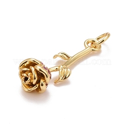 Подвески из латуни с фиалковым паве из кубического циркония&nbsp;KK-M229-52G