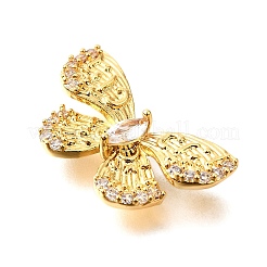 Звенья из латуни с прозрачным кубическим цирконием&nbsp;KK-D356-20G