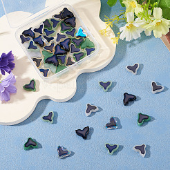 50шт 5 цвета стеклянные бусины&nbsp;GLAA-SP0001-60