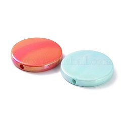 Placcatura uv perline acriliche iridescenti arcobaleno&nbsp;X-OACR-A029-17
