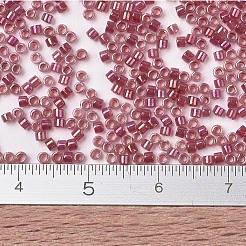 MIYUKIデリカビーズ  シリンダー  日本製シードビーズ  11/0  （db1746)クラレットライニングオパールab  1.3x1.6mm  穴：0.8mm  約20000個/袋  100 G /袋&nbsp;SEED-J020-DB1746