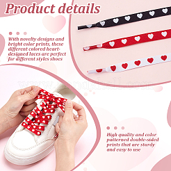 6 пара двухцветных шнурков из полиэстера&nbsp;DIY-GA0008-77