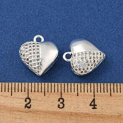 Messing micro pave klar zirkonia charme&nbsp;KK-Z057-05S