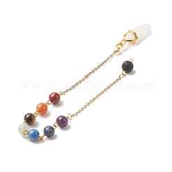 Pendules de radiesthésie balles et pierres précieuses rondes&nbsp;PALLOY-JF02034-01