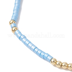 2 шт. набор эластичных браслетов из стеклянного бисера для женщин&nbsp;BJEW-MZ00296-02