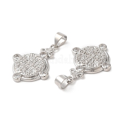 Латунные микро проложить кубического циркония подвески&nbsp;KK-M246-42P