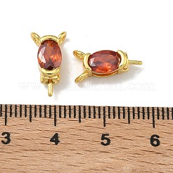 Messing-Pavé-Anstecknadeln mit einzelnen Zirkonia&nbsp;KK-D226-01G-01