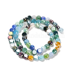 Стеклянные бусины с гальваническим покрытием &nbsp;EGLA-P066-05A-01