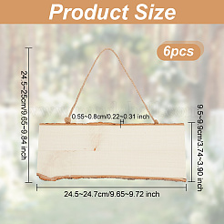 Незавершенные подвесные украшения из дерева AJEW-WH0258-813