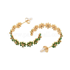 Серьги-гвоздики из нержавеющей стали 304 с эмалью EJEW-S226-02G-03