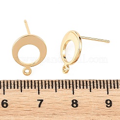 Componenti per orecchini a perno in ottone Shegrace&nbsp;XGRQ64512-853G