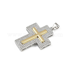 Латунные микро проложить кубического циркония подвески KK-S528-04GP