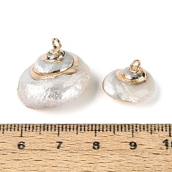 Гальванические подвески из натуральной спирали&nbsp;SSHEL-N042-09