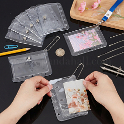 Rechteckige Plastik-Ausweistasche&nbsp;HJEW-WH0036-168A