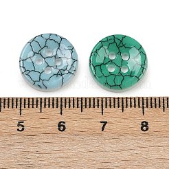 Кнопки фарфора 2-отверстие PORC-R010-15A