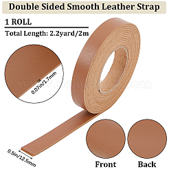 Двусторонние ленты из ПВХ из искусственной кожи длиной 2 м. SRIB-WH0011-127A-04