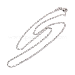 Латунные овальные ссылка цепи ожерелья NJEW-H053-01A-P02