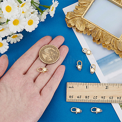 6 шт. латунные застежки-лобстеры&nbsp;KK-FG0001-30G