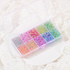 130 g transparente Glasperle in zwei Farben&nbsp;GLAA-OC0001-42