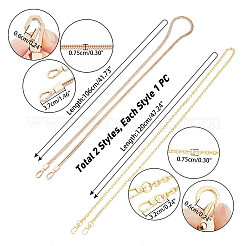 2шт 2 стиля цепи ремня сумки FIND-WR0001-03