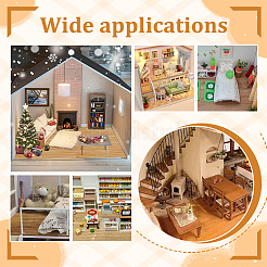 40шт 2 комплекта мини-наклеек для деревянного пола DIY-GA0008-39