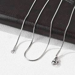 Женские ожерелья-змейки из нержавеющей стали 304&nbsp;STAS-O037-59P