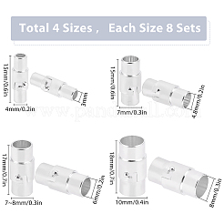 32 комплект 4-х стилевых латунных трубчатых магнитных застежек KK-SC0002-88S