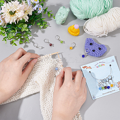 Маркеры петель с эффектом «кошачий глаз» HJEW-PH01725