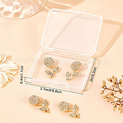 5 шт. Латунные подвески с микропаве&nbsp;KK-BBC0002-95