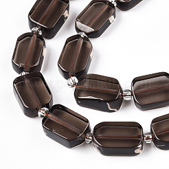 Chapelets de perles d'obsidienne de glace naturelle&nbsp;G-C098-A22-01
