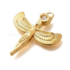 Латунные микро проложить кубического циркония подвески KK-U055-09G-02