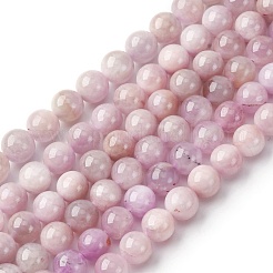 Природные кунцит бисер нитей G-H313-01E-8mm