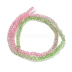Fili di perline in vetro verniciato trasparente&nbsp;X1-DGLA-A034-T1mm-A18