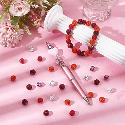 100 шт. 5-х цветные бусины-диско-шары со стразами&nbsp;RB-UN0001-18A