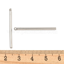 変色しない304ステンレススチールペンダント  コラムバーチャーム  ステンレス鋼色  32x2mm  穴：1.2mm&nbsp;STAS-M001-04P-04