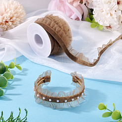 5 ярд эластичной бархатной органзовой ленты&nbsp;SRIB-TA0001-29